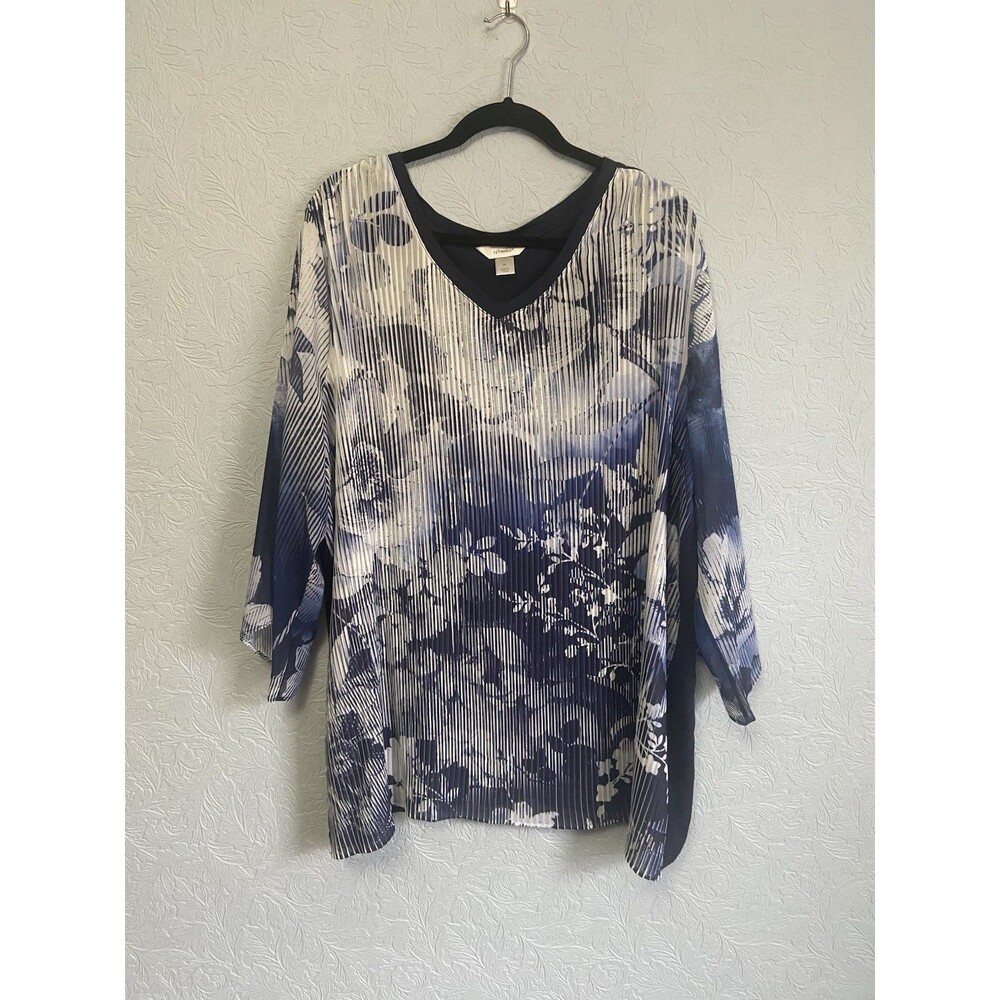CJ Banks Size 3X Pleated Top K20